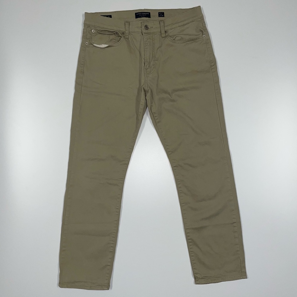 Lucky Brand 121 slim straight chino pants 32x30